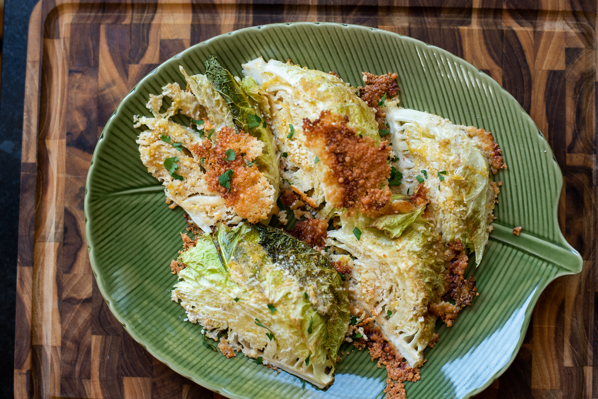Parmesan-crusted Roasted Cabbage